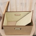 thumbnail image 4 of Boîte de Rangement Pliable VALINK pour Ordinateur de Bureau en Coton et Lin Articles Ménagers, 4 of 6