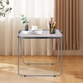 thumbnail image 4 of Clear Acrylic Folding TV Tray Table, Clear Acrylic Modern Square Side Table, Small Folding Desk, No Assembly Required, 4 of 29