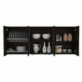 thumbnail image 6 of Superior 150 Wall Cabinet With Glass, Four Interior Shelves, Two Double Door White, 6 of 11