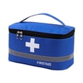 thumbnail image 2 of Botiquín de primeros auxilios vacío, bolsa de almacenamiento de emergencia con asa, bolsa médica, estuche para L Azul, 2 of 9