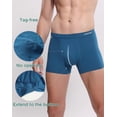 thumbnail image 3 of INNERSY Men's Boxer Briefs Soft Comfy Underwear for Men with Pouch 4-Pack(XL,Sapphire), 3 of 7