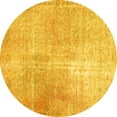 thumbnail image 1 of Ahgly Company Machine Washable Indoor Round Persian Yellow Traditional Area Rugs, 7' Round, 1 of 4