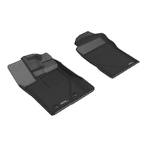 3D MAXpider Custom Fit Kagu Floor Mat (Black) Compatible with Ford Ranger Supercrew 2024 - Front Row