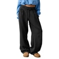 thumbnail image 2 of Barrel Sweatpants Women Y2K Baggy Wide Leg Sweatpants with Pockets high waisted pants for women Soft Womens Fall Fashion, 2 of 7