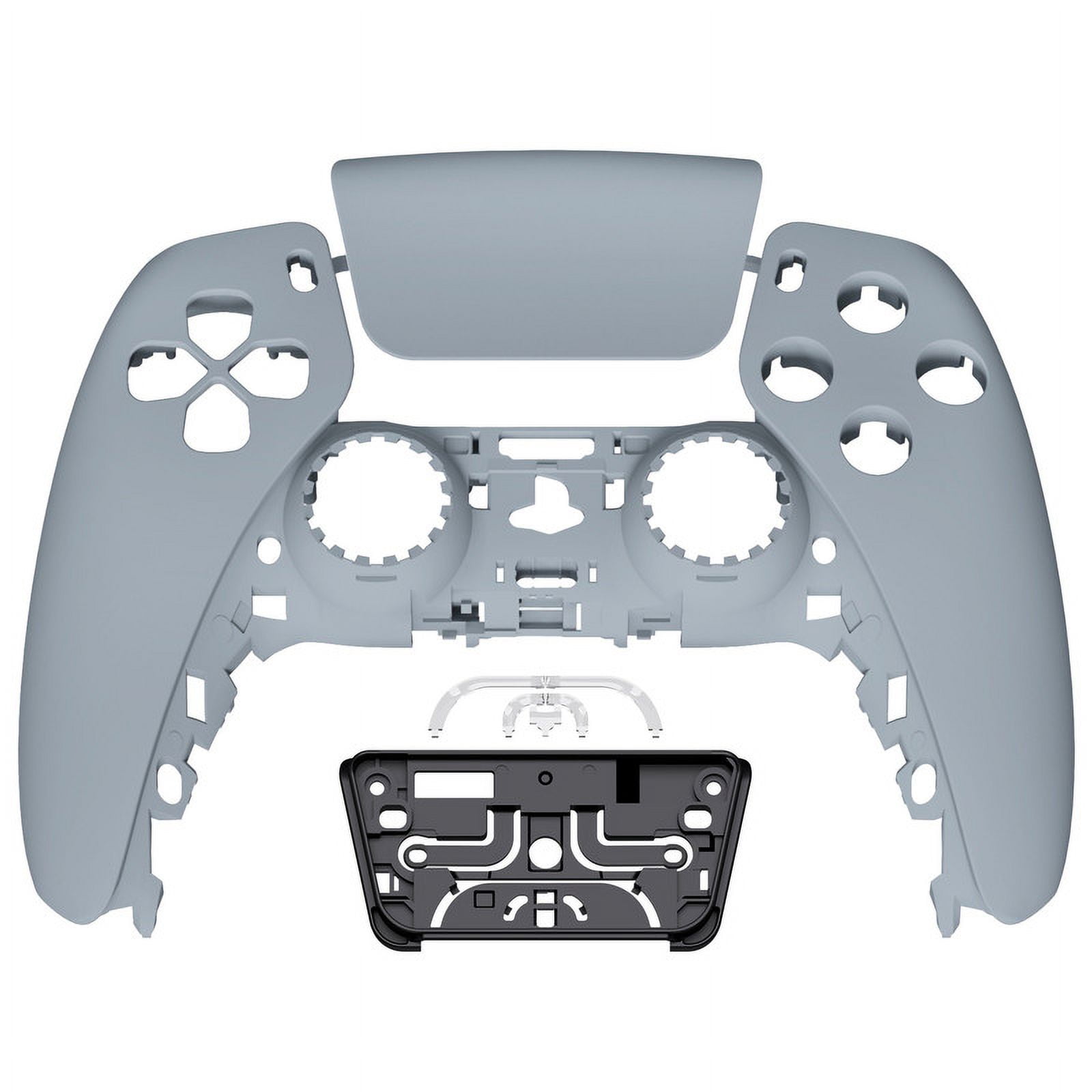 eXtremeRate New Hope Gray Replacement Touchpad Front Housing Shell for ps5 Controller BDM-010/020/030/040