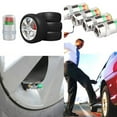 thumbnail image 5 of 4pcs New Warning Visiable Car Air Alert Sensor Indicator Tire Gauge Stem Caps Air Pressure Valve, 5 of 7