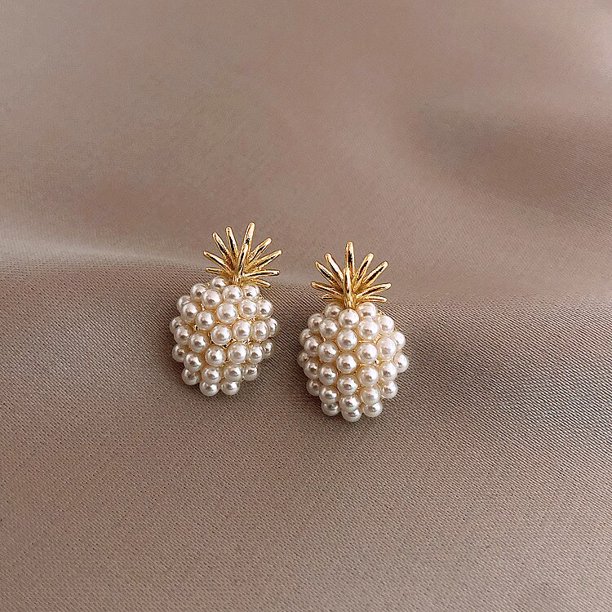 JWER nueva moda contraído corazón perla pendientes finos Joker dulce temperamento elegante mujeres pendientes de gota elegante joyería de mujer Tan Jianjun unisex