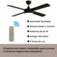 thumbnail image 2 of Ventilador de Techo Alphaled 52' con luz LED 3 tonos control remoto color negro, 2 of 3