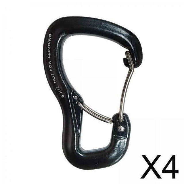 4 Mosquetones Para Hamaca En Forma De D, Hebilla Para Colgar, Bloqueo De 8 KN Para Mochila Oscilante, Camping Sunnimix Mosquetón Hamaca