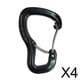 thumbnail image 1 of 4x Hamaca Multifunción, Mosquetón de Aluminio, Accesorios de Escalada en apariencia de D, Herramientas Deportivas de Bloqueo de 8kN, Hebilla Colgante para, 1 of 9