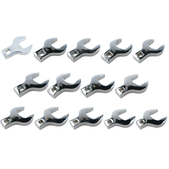 Crowfoot Crowfeet Wrench Set Large Crows Feet Metric Sizes 27-50mm 1/2" dr TE191