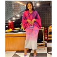 thumbnail image 2 of 2023 New Spring Print Pleated Skirt/Holiday Party Temperament Loose Bat S Sleeve Dress Factory Spot Hot SalesOne Size Gao Jinjia LED, 2 of 2