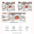 thumbnail image 2 of Yayeee Pillowcase Standard Size Set of 2 Satin Wrinkle Resistant Pillow Case, Snow Cartoon Houses, 2 of 7