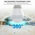 HD 1080P 360° Panoramic Wifi IP Camera Light Bulb Home Security Lamp