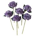 thumbnail image 1 of Flores artificiales de hortensia tu un morada 6 piezas, 1 of 5