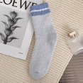 thumbnail image 3 of Tiqkatyck Fuzzy Socks Clearance Christmas Socks for Adults Autumn Winter Color Matching Plush Insulation Coral Velvet Home Socks Carpet Socks Sleep Socks Womens Socks Grey, 3 of 3