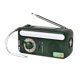 thumbnail image 1 of Radio portátil con manivela solar AM FM WB Radio dinamo multibanda con banco de energía de 2000 mAh Función de alarma SOS para emergencias en viajes de camping, 1 of 5