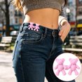 thumbnail image 5 of No Sew Pant Waist Tightener, 0.79 x 1.57 in, Reusable Bear Button Adjuster Clip, for Jeans, Skirts, and Pants, Pink, 5 of 8