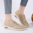 thumbnail image 3 of Mostsola Womens Sneakers Slip on Shoes Knit Mesh Platform Waling Shoes Adjustable Nurse Shoes, 3 of 9