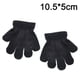 thumbnail image 2 of Guantes de cinco dedos monocromáticos cálidos de invierno para niños., 2 of 5