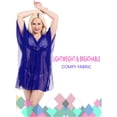 thumbnail image 4 of HAPPY BAY Women's Beachwear Swimsuit Coverups for Women Summer Swim Beach Dress Cover ups for Swimwear Women Loose Boho Bathing Suit M-L Royal, Solid, 4 of 5