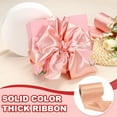 thumbnail image 6 of Uxcell Wide Satin Ribbon, Solid Color Thick Ribbon for Gift Wrapping and Wedding Decoration Rose Gold, 6 of 7