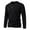 Black, variant on Kureaily Long Sleeve Thermal Shirt Solid Color Base Layer Top For Fall And Winter Comfort Casual Wear Men's Loose T-Shirt