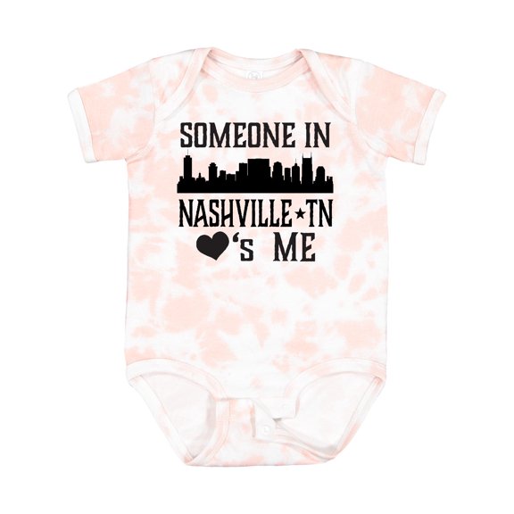 Inktastic Nashville Tennessee Someone Loves Me Skyline Boys or Girls Baby Bodysuit
