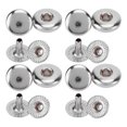 thumbnail image 4 of 200 Set Snap Fasteners Kit Metal Button Snaps Press Studs 8mm Strong Copper Exquisite Luster Widely Used Leather Snaps For Clothes Bags Leather, 4 of 8