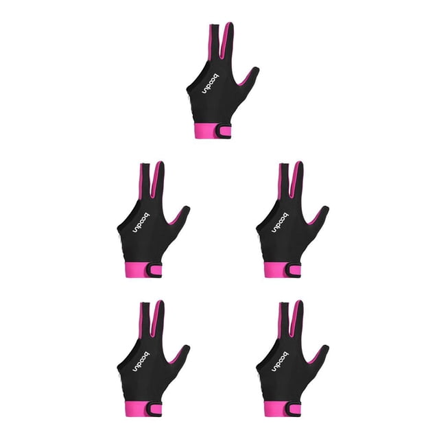 Greeniant Snooker Billiard Cue Glove Left Hand Finger Open Glove Pool Three Women en Type2 NO2