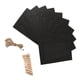 thumbnail image 2 of GAXIRE 10 marcos de fotos de papel Kraft retro de 6 pulgadas, decoraciones colgantes con cuerda y clips (negro), 2 of 6
