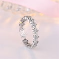 thumbnail image 3 of Xihbxyly Anillo de Estrella de Moda, Diseño Ahuecado, Detalle de Circonita Cúbica, Aleación Ajustable, Regalo Maravilloso para Mujeres, Hombres y Adolescentes, Cumpleaños, Aniversario y Navidad, Cómo, 3 of 5