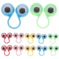 thumbnail image 1 of 12 juguetes educativos inteligentes para dedos, con ojos grandes, anillos, marionetas, divertidos juegos para niños, regalo de fiesta (colores surtidos)., 1 of 8