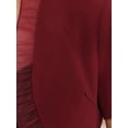 thumbnail image 5 of INSPIRE CHIC Women's Ruffle Bolero Shrug Short Sleeve Open Front Formal Cropped Cardigan M Dark Red, 5 of 6