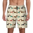 thumbnail image 2 of Goofa Dachshund Dog Printed Men's Swim Trunks Board Shorts Quick Dry Mens Swimming Trunks with Compression Liner,Breathable Fit Hawaii Beach Shorts-Small, 2 of 9