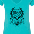 thumbnail image 4 of Inktastic Born in 1966 Limited Edition Women's V-Neck T-Shirt, 4 of 5