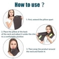 thumbnail image 4 of Portable Travel Neck Pillow - Flight Rest Sleep -, 4 of 5
