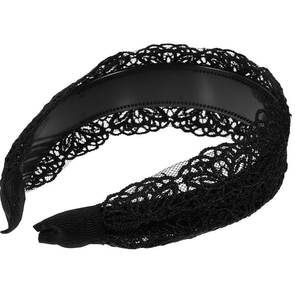 OFFIGAM Black Cloth Bow Headband Bridal Hair Accessory 1 Set for Party and Special Occasions