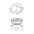 thumbnail image 2 of Ventilador de Escape Decorativo HUNTER Níquel Cepillado con Luz para Baño, 2 of 6
