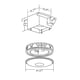thumbnail image 2 of Ventilador de Escape Decorativo HUNTER Níquel Cepillado con Luz para Baño, 2 of 6