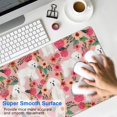thumbnail image 4 of Long Mouse Pads for Desk,Bichon Frise Dog and Pioneer Flower Desk Mats on Top Of Desks, Desk Mouse Pad Extra Large with 3mm Non-Slip Base and Stitched Edge for Gaming,Office,Work,Home 31.5"x11.8", 4 of 6