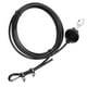 thumbnail image 3 of Wosthever Cable de gimnasio ajustable Cable de gimnasio Cuerda de alambre con hebillas Cable de ejercicio portátil Cuerda de acero resistente Cable de Gimnasios en casa Negro 2M Wosthever OD010758-02, 3 of 6