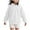 White, variant on Girls Fuzzy Fleece Pullover Hoodies Sweatshirt Casual Loose Outwear Coat with Pockets Black 12-13 Years