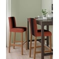 thumbnail image 2 of Red Black Ombre Bar Stool Covers Set of 4, Modern Gradient Abstract Art Stretch Washable Bar Chair Covers with Backs, Removable Pub Counter Height Chair Cover for Kitchen Dining Room Cafe, 2 of 7