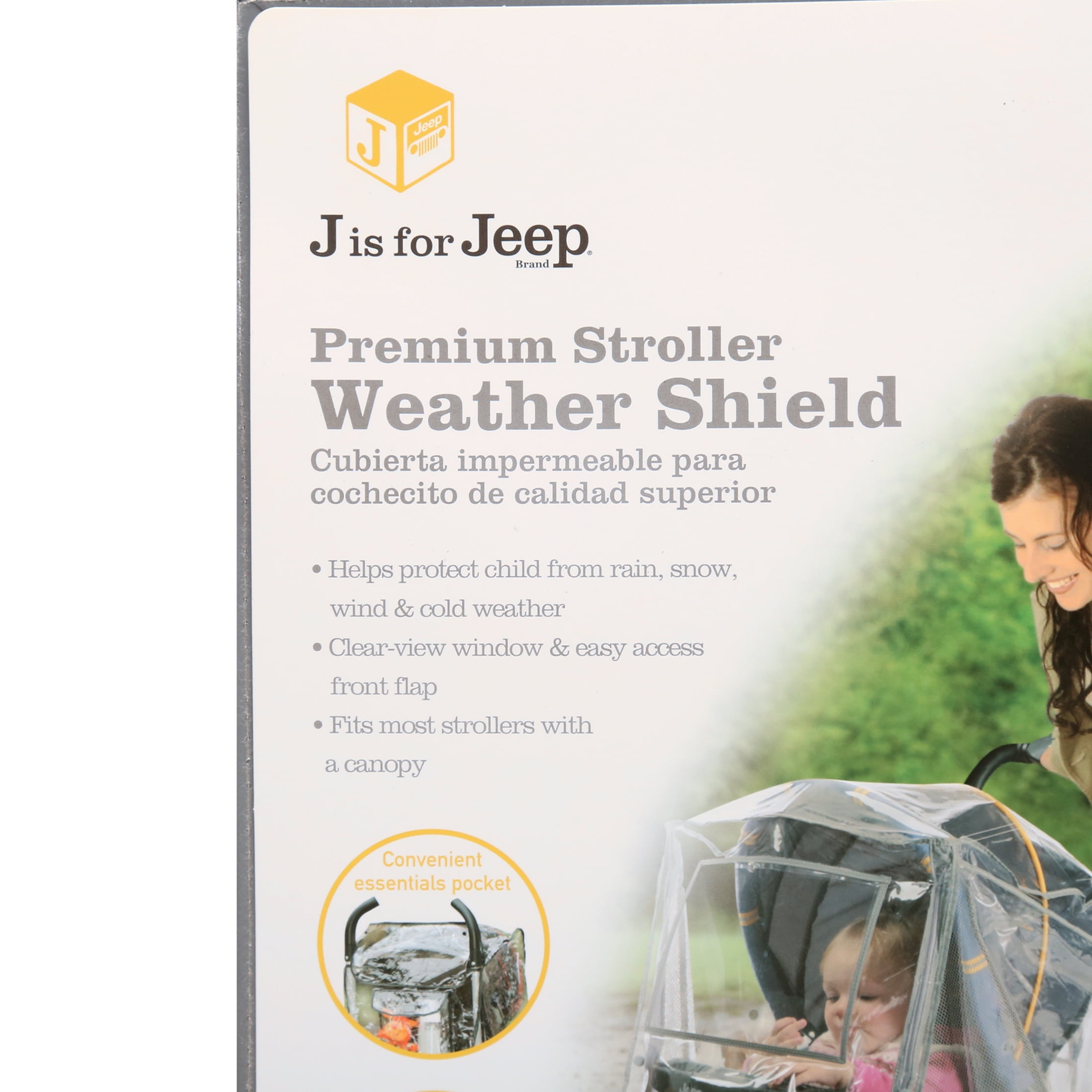 Jeep Premium Stroller Weather Shield, Clear
