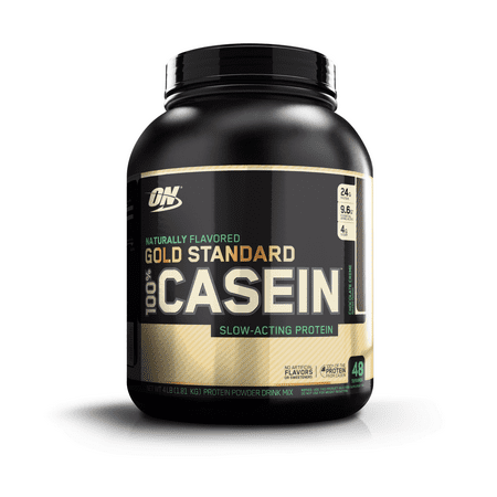 Optimum Nutrition Gold Standard Natural 100% Casein, Chocolate Creme, 24g Protein, 4 (Best Natural Sources Of Casein Protein)