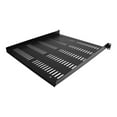thumbnail image 4 of StarTech.com 1U Vented Server Rack Cabinet Shelf, 20in Deep Fixed Cantilever Tray, Rackmount Shelf for 19" AV/Data/Network Equipment Enclosure w/ Cage Nuts & Screws, 55lbs Weight Capacity - 1U Network Rack Shelf - Rack shelf - black - 1U - 19", 4 of 5