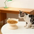 thumbnail image 2 of Cinvoph Whisker Friendly Cat Bowl 4.5 Inch Shallow Wide Pet Feeding Dish Non Vomiting Decorative Pet Dish for Flat Faced Cats Short Legged Cats Easy to Clean, 2 of 9