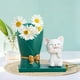 thumbnail image 5 of Bonita estatua de jarrón de gato, manualidades de mesa, coleccionables modernos, figuritas de regalo, escultura de para estante, sala de Estilo A Soledad Linda estatua de jarrón de gato, 5 of 6