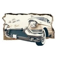 thumbnail image 3 of Startonight 3D Mural Wall Art Photo Decor Vintage Car Amazing Dual View Surprise Wall Mural Wallpaper for Bedroom Retro Wall Art Gift Large 47.24 ‘’ By 86.61 ‘’, 3 of 4